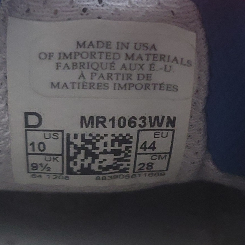 New Balance mr1063wn Blue White athletic running shoes Sneakers 10 - Picture 2 of 8
